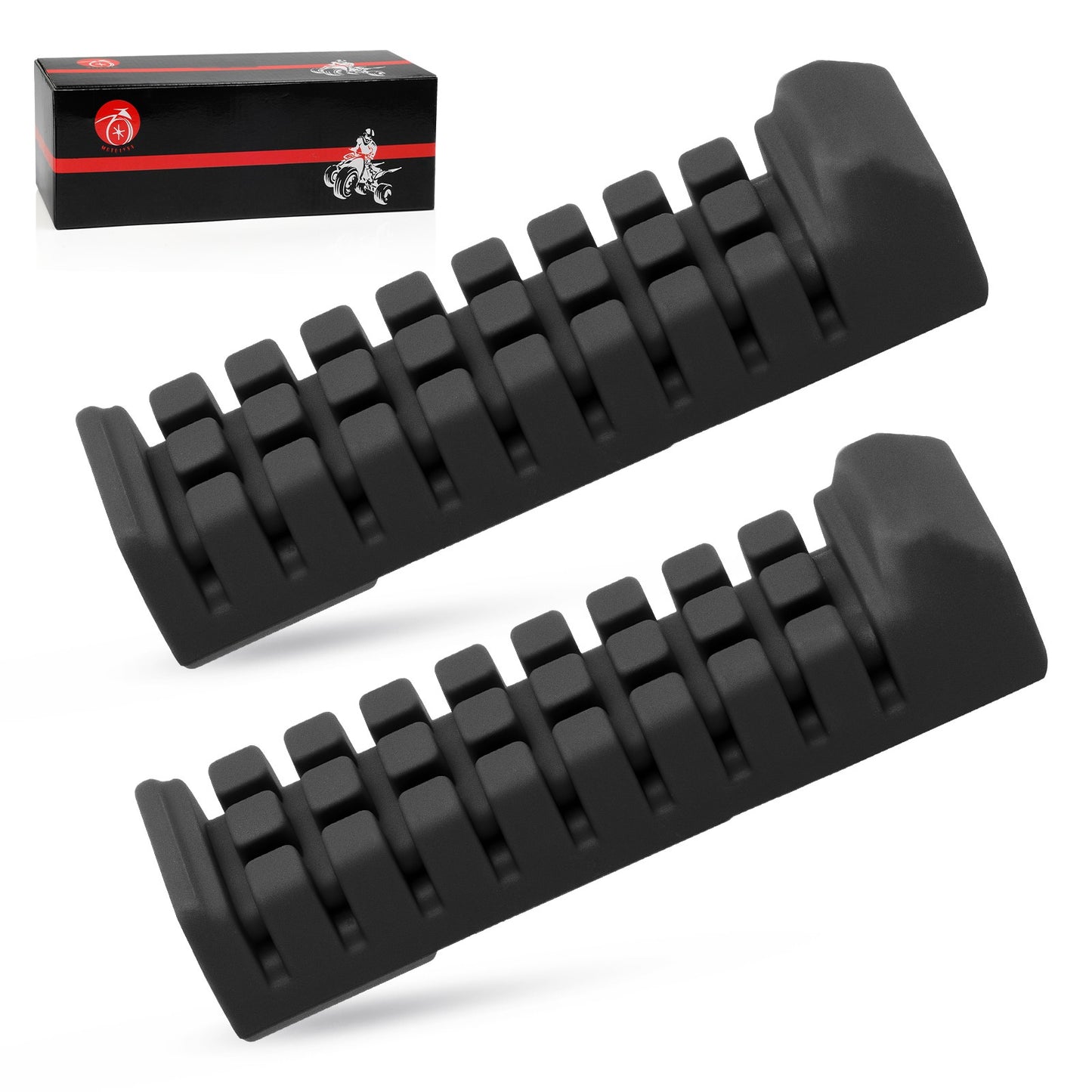 2X Rubber Foot Peg Rest for Suzuki QuadSport LT80 (1987–2006)