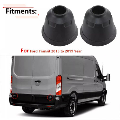Rear Cargo Door Bumper Magnetic Covers for Ford Transit (2015-2019)