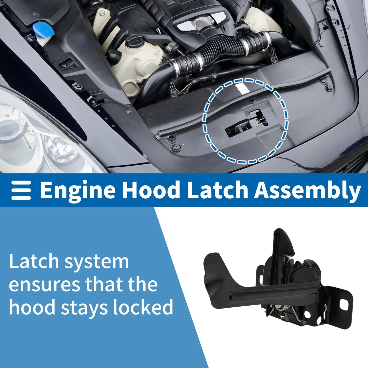 Hood Latch Assembly for Dodge Challenger (2008–2022) No. 4816182AB
