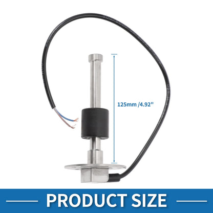 Fuel Sending Unit and Gauge Kit 240-33 Ohm for Boat Car (125mm Length)