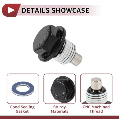 Set of 1 Oil Drain Plug for Toyota Tacoma Tundra Camry (No. 9043012031)