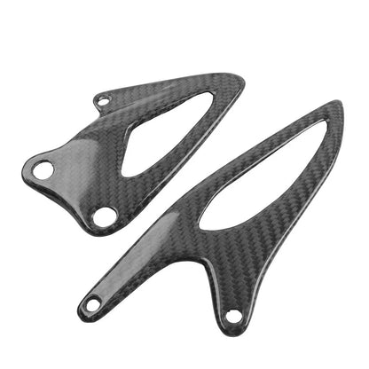 Carbon Fiber Footrest Heel Guards for Yamaha R1 (2020–2023)