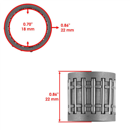 Piston Bearing Gasket Ring for Yamaha G1 Gas Golf Cart (1978–1989)