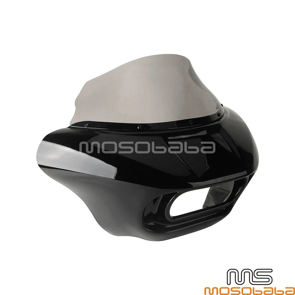 ABS Club Style Front Headlight Fairing Windshield for Softail Fat Bob (2018-2023)