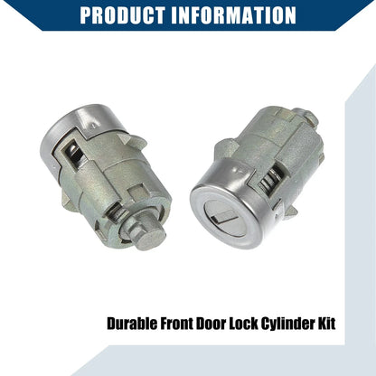 Front LH RH Door Lock Cylinder w/Key for Chevy GMC Cadillac (2000-2006)