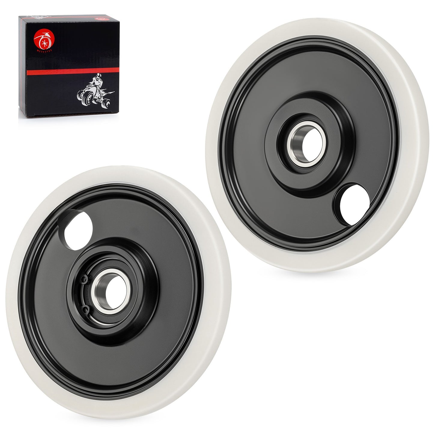 Set of 2 Plain Wheel Assemblies for Polaris Indy 600 800 850 (2019)
