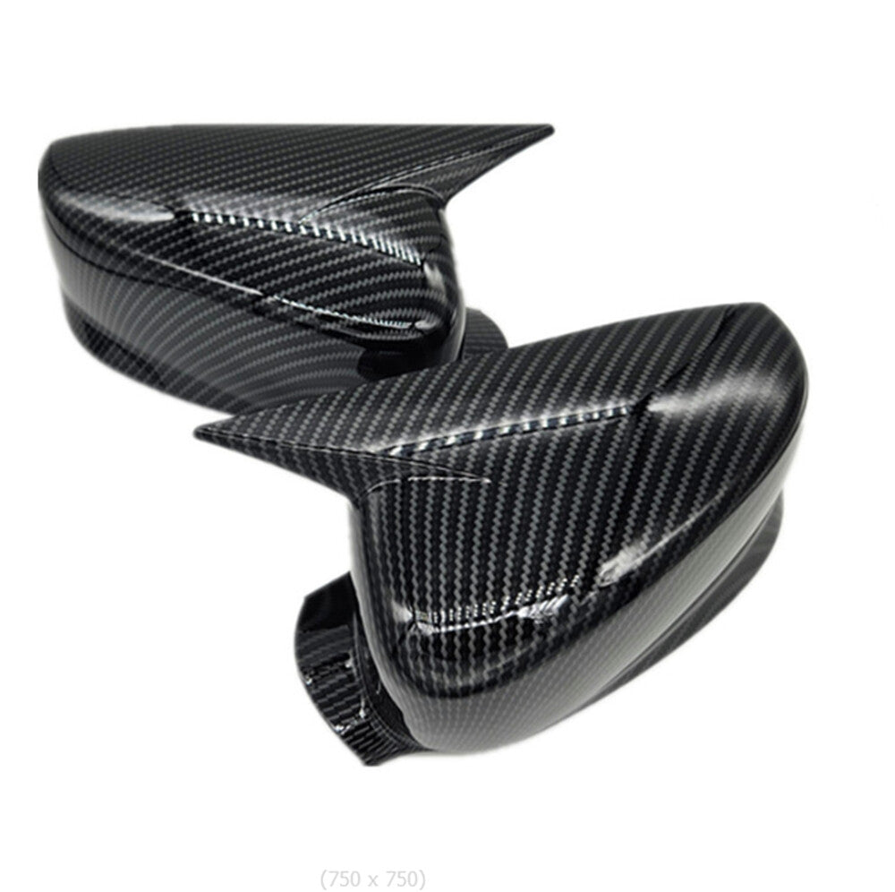 2X Carbon Fiber Look Rear View Side Mirror Cover Trim for Honda Accord (2008–2013)