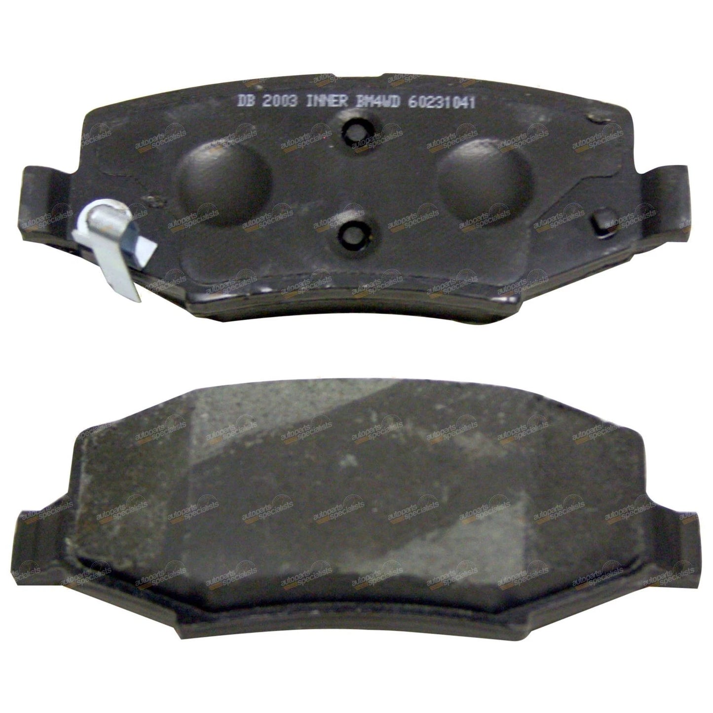 Set of 4 Rear Disc Brake Pads for Jeep Wrangler JK (2007–2018)