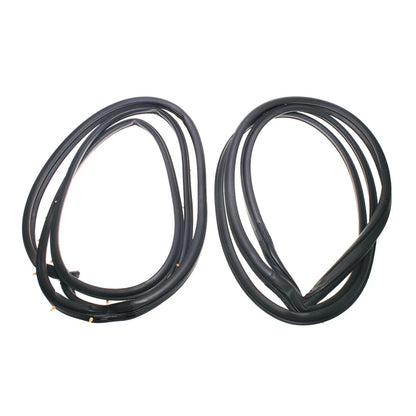 Set of 4 Front Door Weatherstrips for Mitsubishi Mirage Lancer Colt (1990–2002)