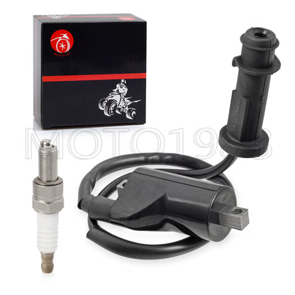 Ignition Coil Pack & Spark Plug Set for Arctic Cat 550 700 1000 (2009–2016)