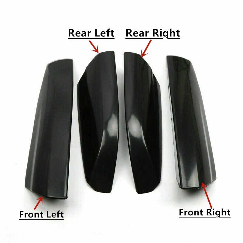 Glossy Black Roof Rack End Cover Cap for Toyota Highlander XU40 (2014–2023)