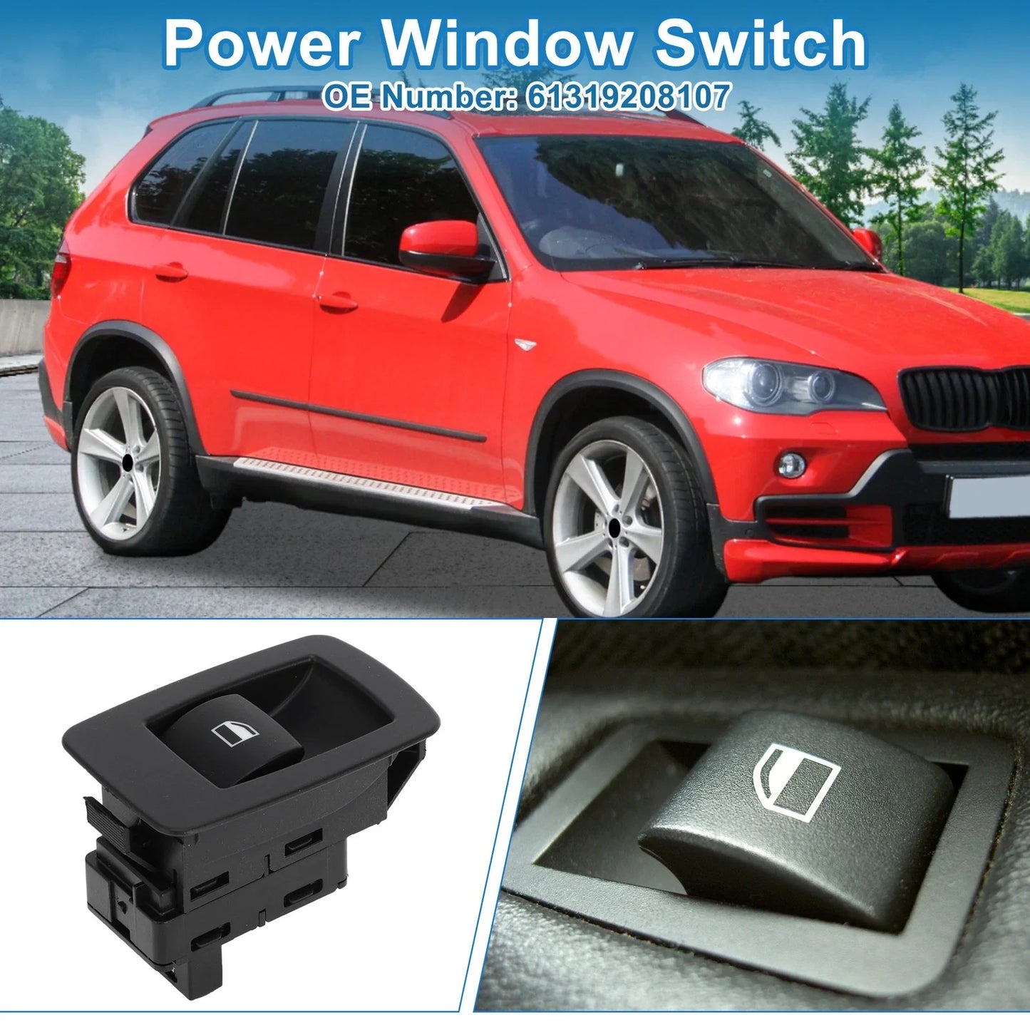 Rear Left & Right Power Window Switch for BMW X1 X5