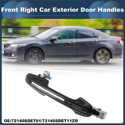 Front Right Exterior Door Handle for Honda Accord (2003-2007) Silver Tone