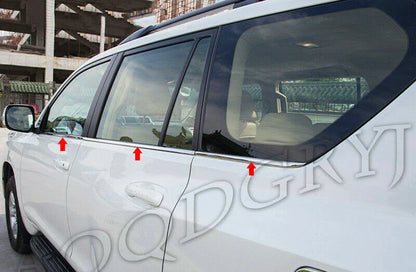 Chrome Stainless Window Frame Cover Trim for Toyota Prado Fj150 (2010–2022)