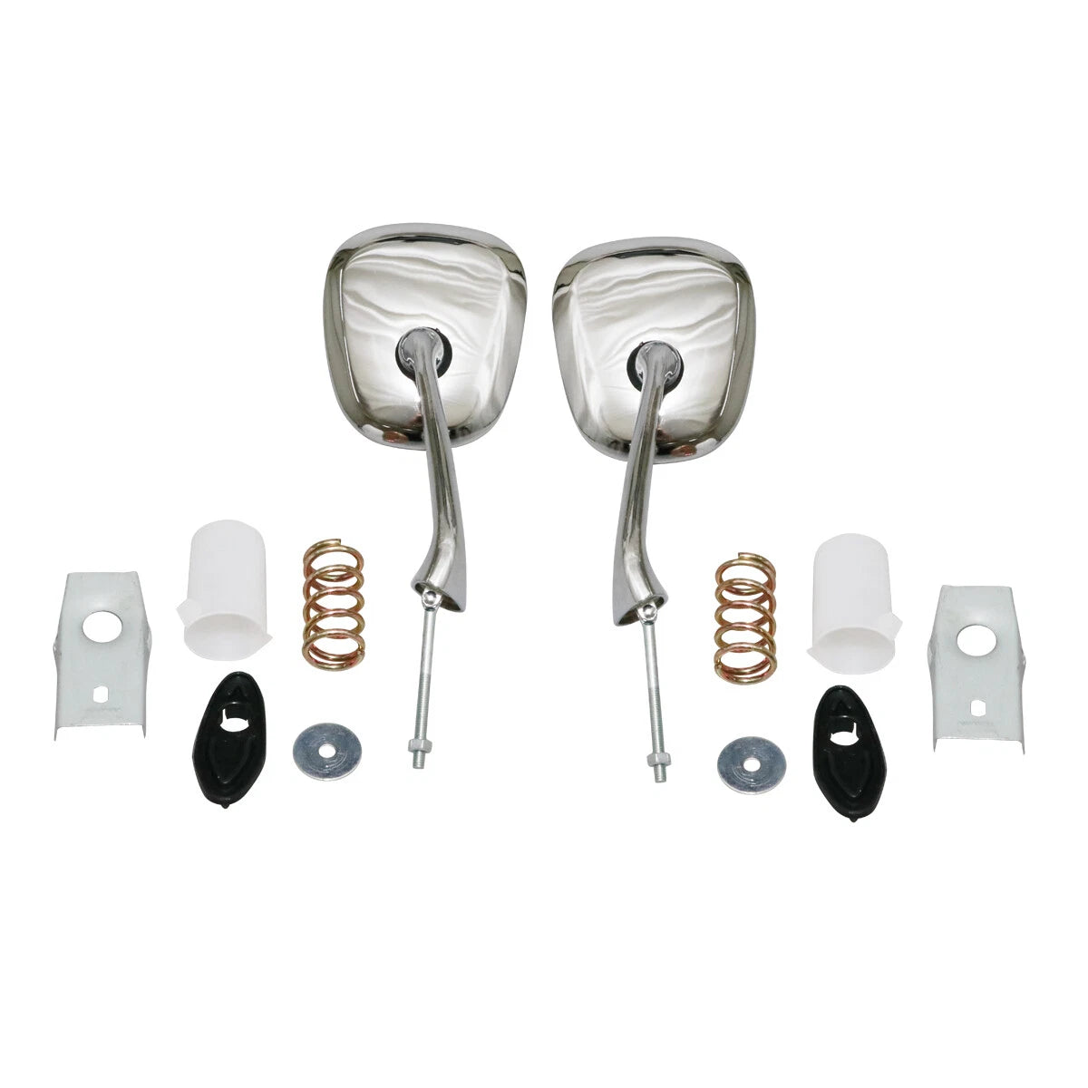 Chrome Steel Fender Mirror x2 for Mazda Capella/MX6 1966-1997