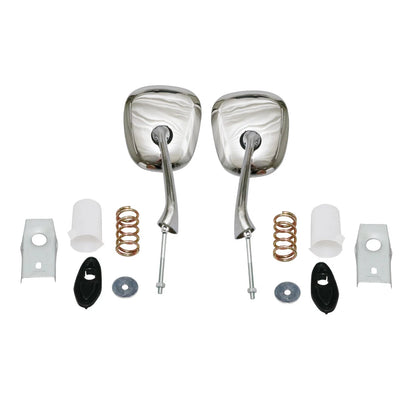 Chrome Steel Fender Mirror x2 for Mazda Capella/MX6 1966-1997