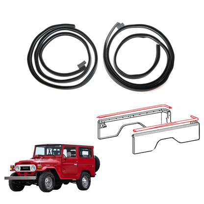 Rear Body Side Weatherstrip for Toyota Land Cruiser BJ45 FJ45 HJ45 HJ47 (1969–1986)