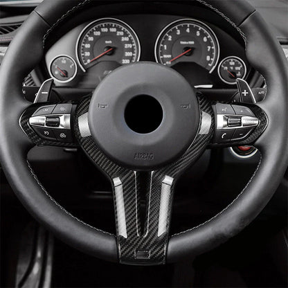 Carbon Fiber Steering Wheel Cover for BMW F80 M4 F82 M6 F06 F12 F13 (2012-2020)