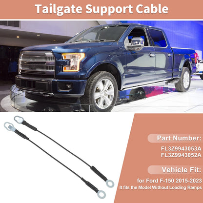 Set of 2 Tailgate Support Cables for Ford F-150 (2015–2023) FL3Z9943053A FL3Z9943052A