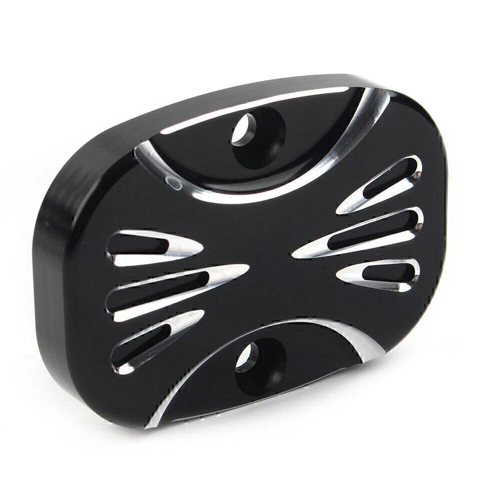CNC Cut Rear Brake Master Cylinder Cover for Harley Electra Glide Road King