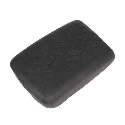 Black Rubber Non-slip Armrest Box Cover Pad for Jeep Wrangler JL (2018-2023)
