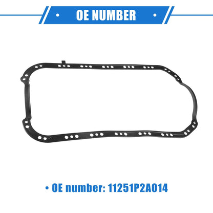 Oil Pan Gasket for Honda Civic Del Sol S SI (1996-1997) Rubber Black