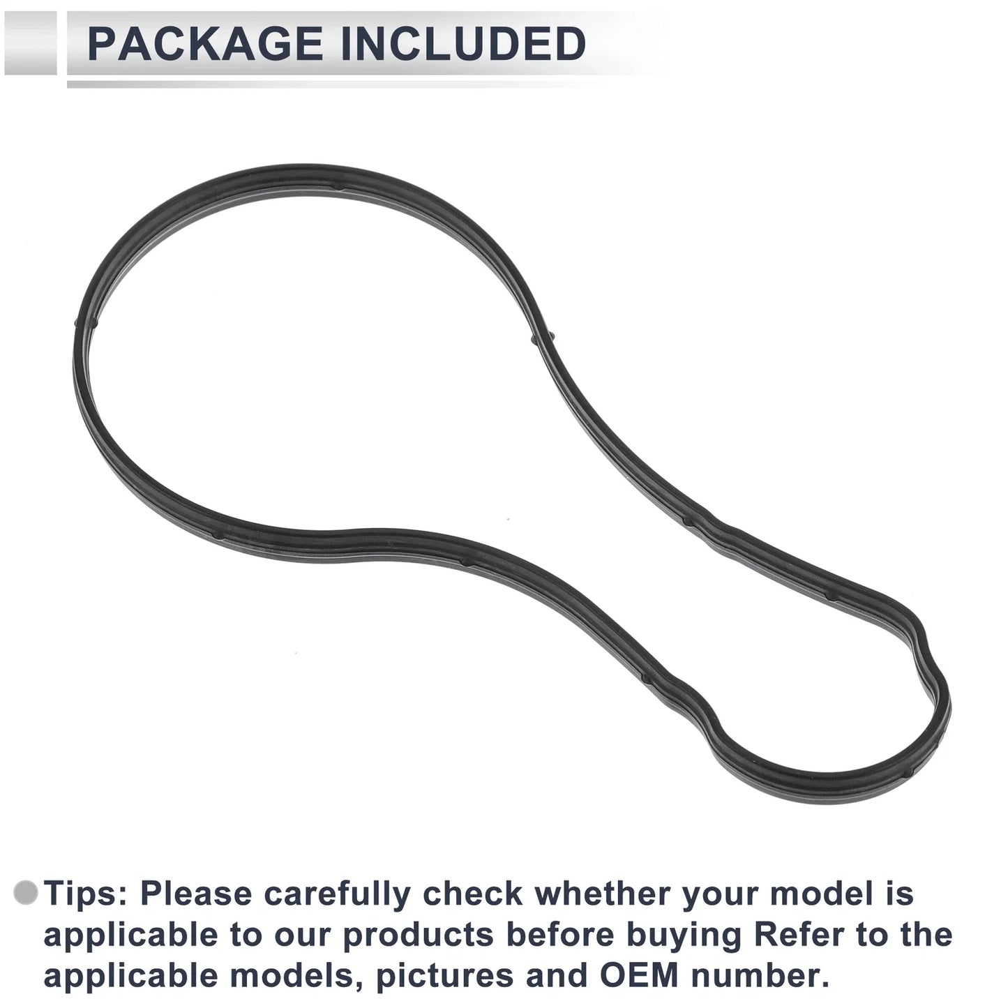 Water Pump Gasket for Chevrolet Sail 3 Rubber 1 x Engine (2015-2020)