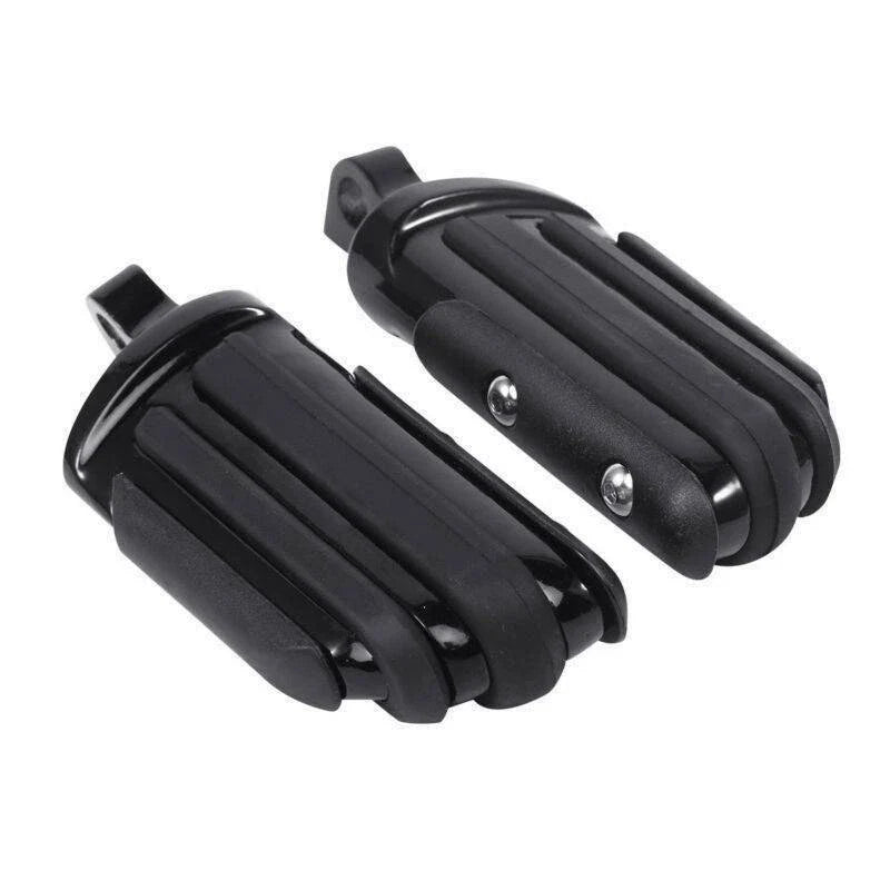 Black Rear Footpeg Mounts for Harley Dyna Fat Bob Low Rider Super Glide (2006-2017)