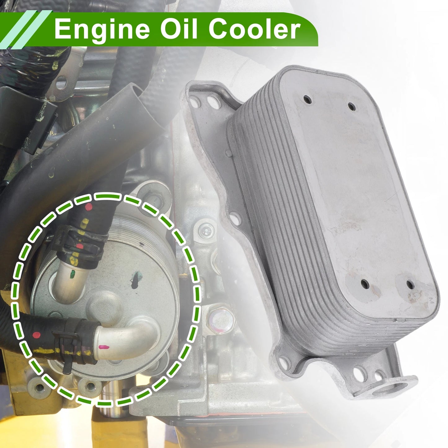 Engine Oil Cooler for Mercedes-Benz E350 (2006–2009) No. 2721880001