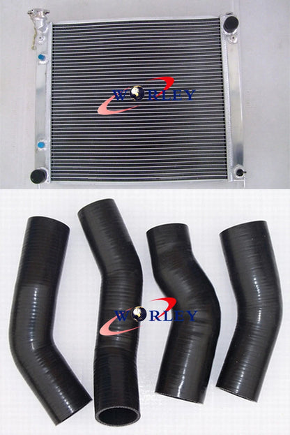 Set of 3 Aluminum Radiator & Hose for Nissan Fairlady 300ZX Z32 (1989–1996)