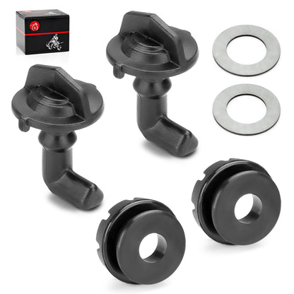 2X Hood Latch Toggles Grommets Washer Kit for Polaris RZR S 800 (2011–2019)