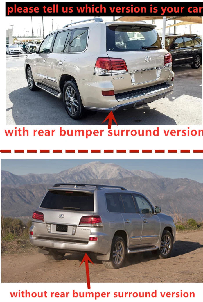 2 x Rear Wheel Splash Guards Mud Flaps Fender for Lexus LX570 (2008–2015)
