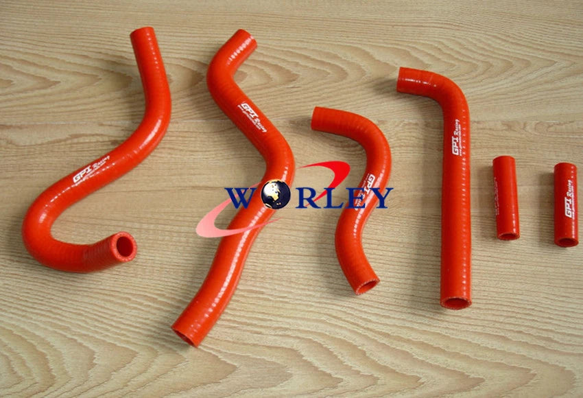 Silicone Radiator Hose for Kawasaki KX250 (1999–2002) - Blue