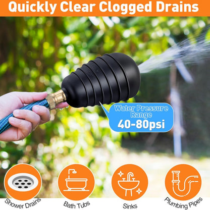 Drain Bladder Cleaning Tool for Clogged Sewer Pipes (4" to 6")