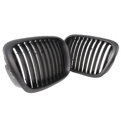 Bumper Grill Mesh Grille for BMW E39 525 528 530 535 M5 (2000-2003) Black
