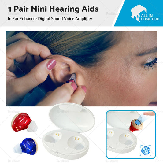 1 Pair Digital Sound Voice Amplifier Hearing Aids for Mini USB (2020-2023)