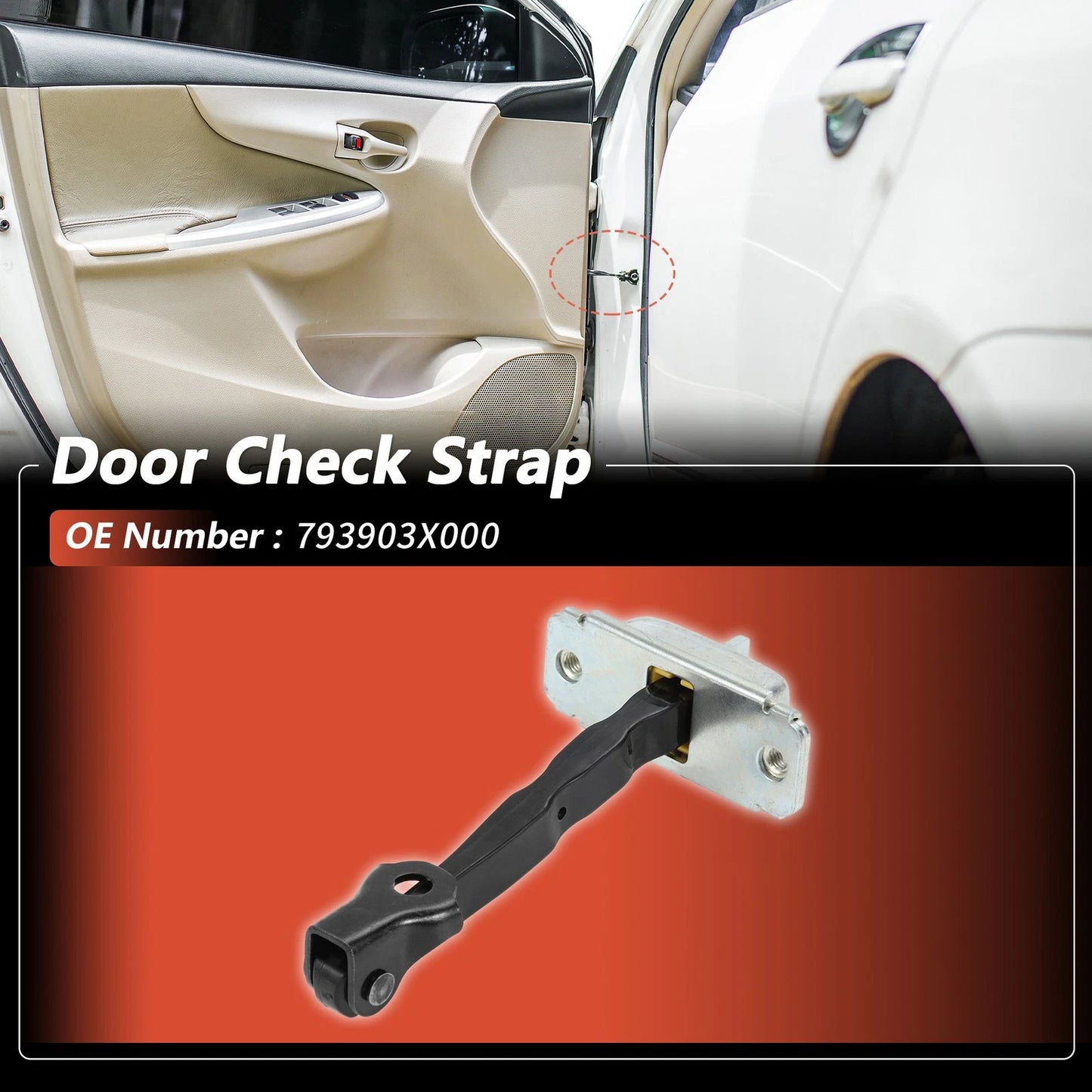 Front Right Door Check Strap for Hyundai Elantra (2011–2016) No.793903X000