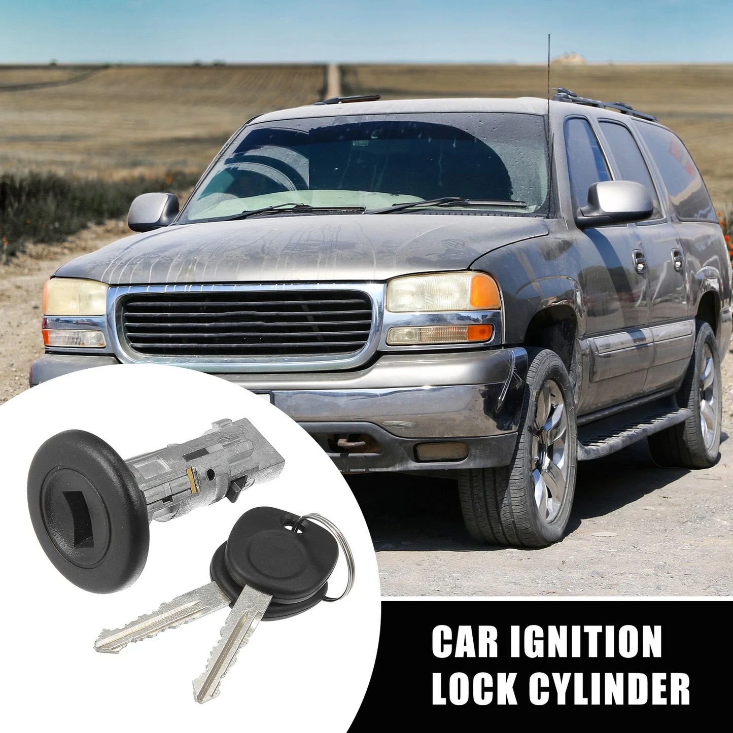Ignition Lock Switch Cylinder for GMC Yukon, Sierra, Chevy Silverado (2007-2014)