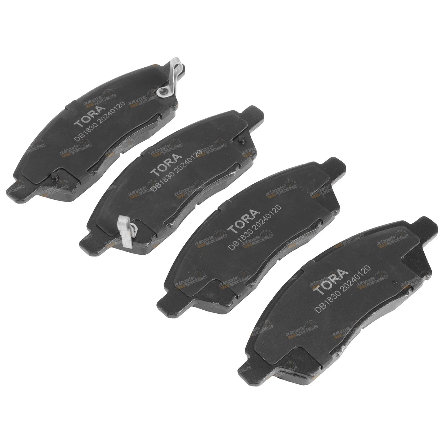 Set of 4 Front Ceramic Disc Brake Pads for Nissan Tiida (2006–2013)