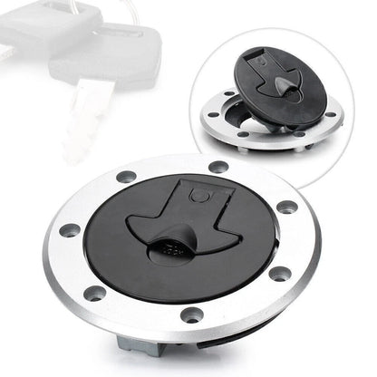 Fuel Gas Cap Cover Tank Lock Set w/ 2 Keys for Kawasaki Ninja ZX6R ZX9R