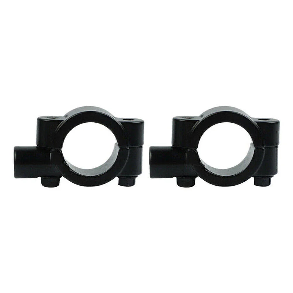 25MM M8 Black Motorcycle Handlebar Mirror Mount Holder Clamp