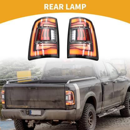 OLED Brake Tail Lights Assembly for Dodge RAM 1500 2500 3500 (2019–2023)