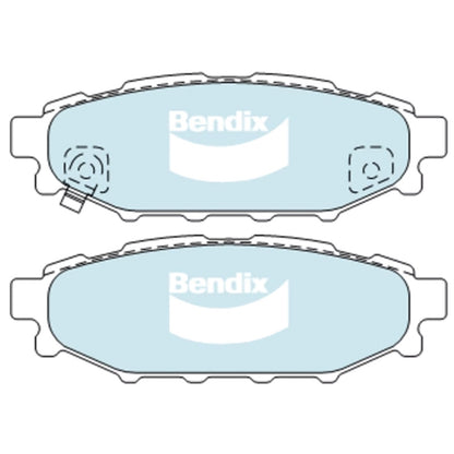 Set of 4 Bendix Ultimate Rear Disc Brake Pads for Toyota 86 (2012–2019)
