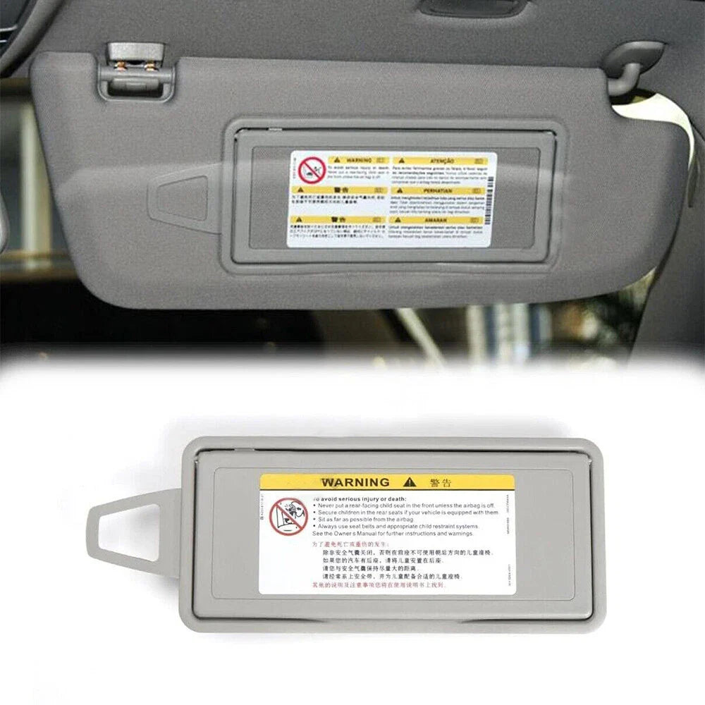 Gray Right Side Sun Visor Mirror Cover for Mercedes W220 S-Class (1998-2005)