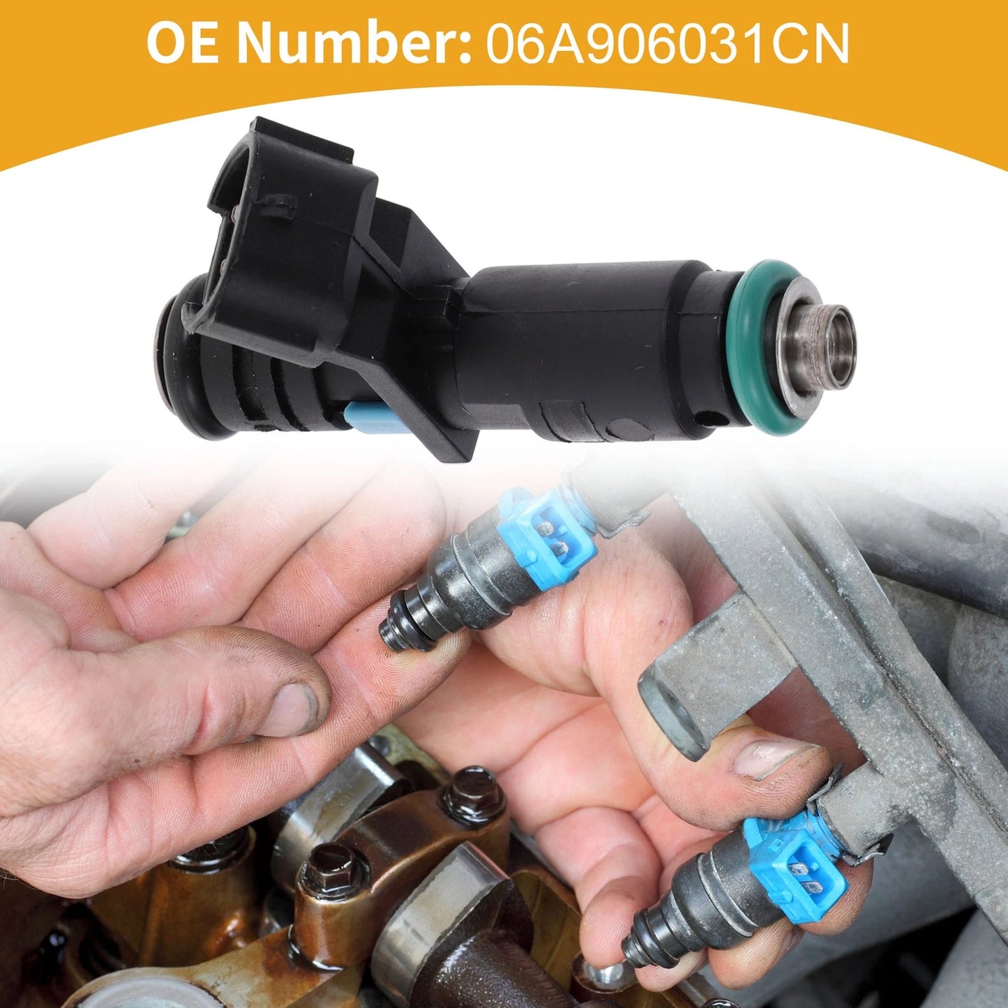 1 Pc Fuel Injector No.06A906031CN for VW Jetta (2010)