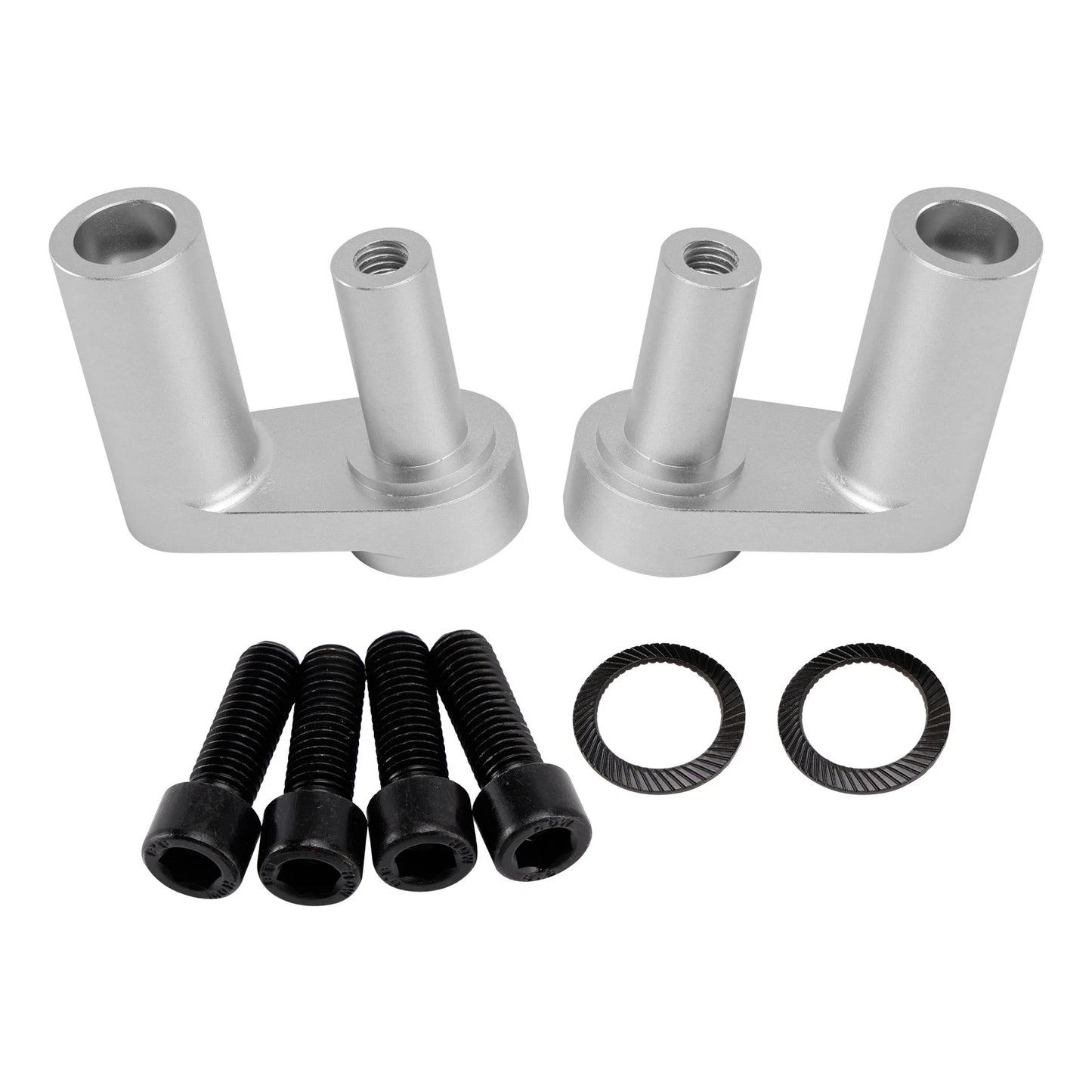 Silver handlebar bridges for BMW R1200RT R1250RT (2014–2024)