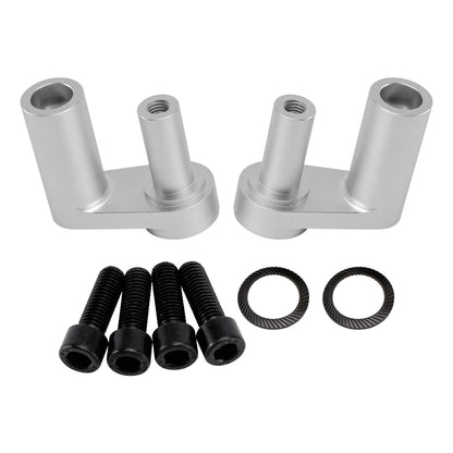 Silver handlebar bridges for BMW R1200RT R1250RT (2014–2024)