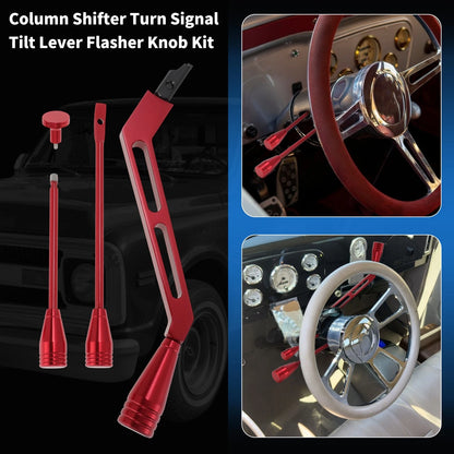 Column Shifter Turn Signal Tilt Lever Flasher Knob for Chevy GMC (1967–1994) Red
