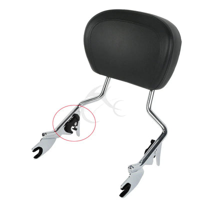 Black Sissy Bar Luggage Rack Docking Clip Kits for Harley Touring Softail