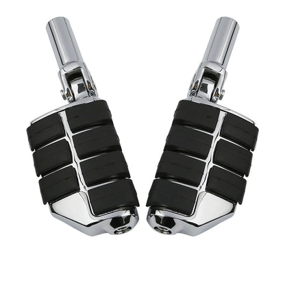 Chrome Rear Passenger Foot Pegs for Harley Softail Slim (2012-2017)
